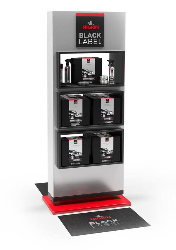 Produktvielfalt von NIGRIN Black Label.